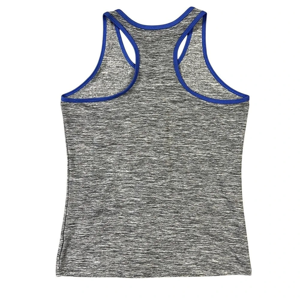 Old Navy Active Tank Top Kids XL 14 Grey Blue Space Dye Racerback Athletic Shirt